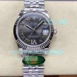 Swiss Replica ARF Rolex Datejust Grey Roman Dial 31mm Lady Stainless Steel Watch 